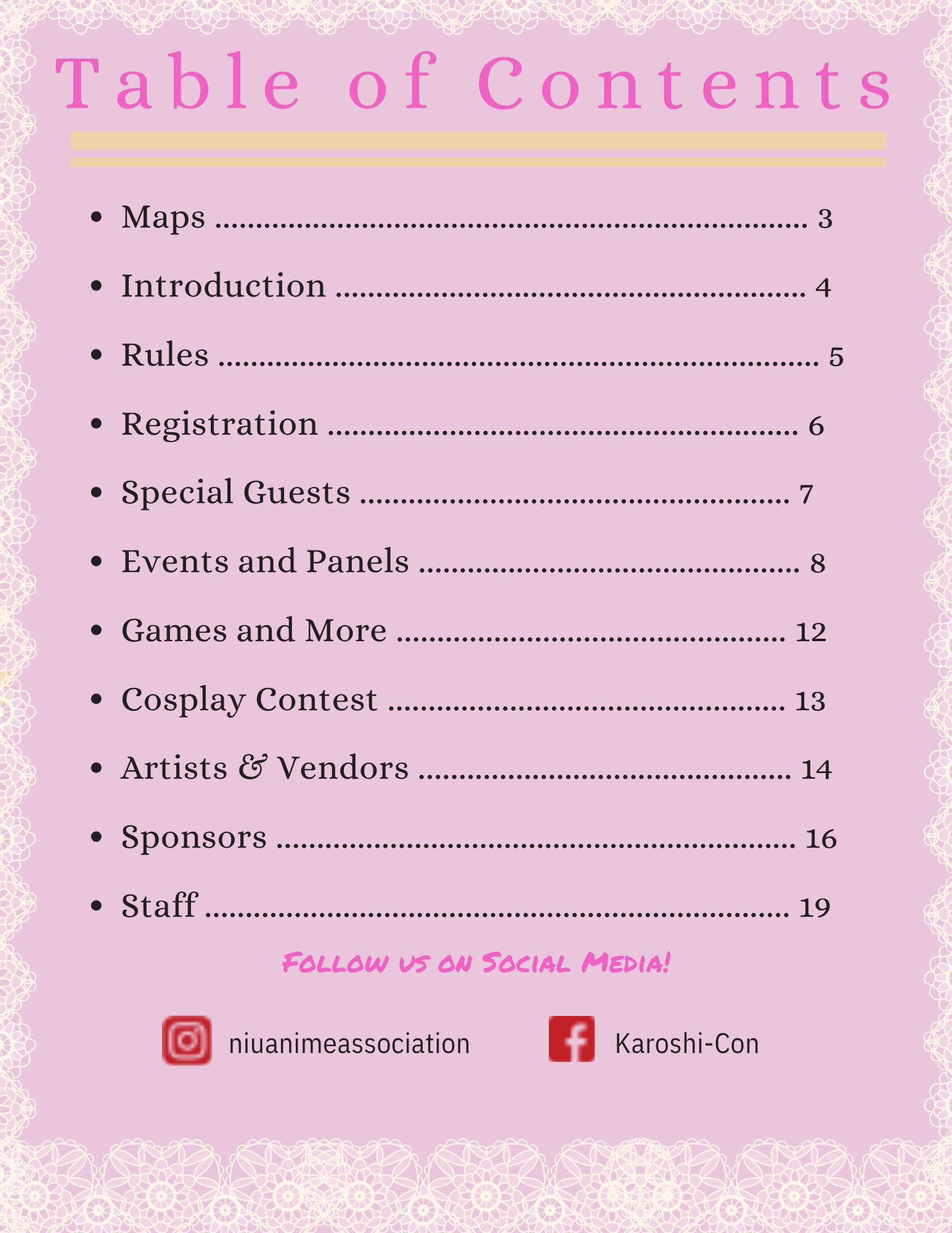 Table Of contents Table Of contents