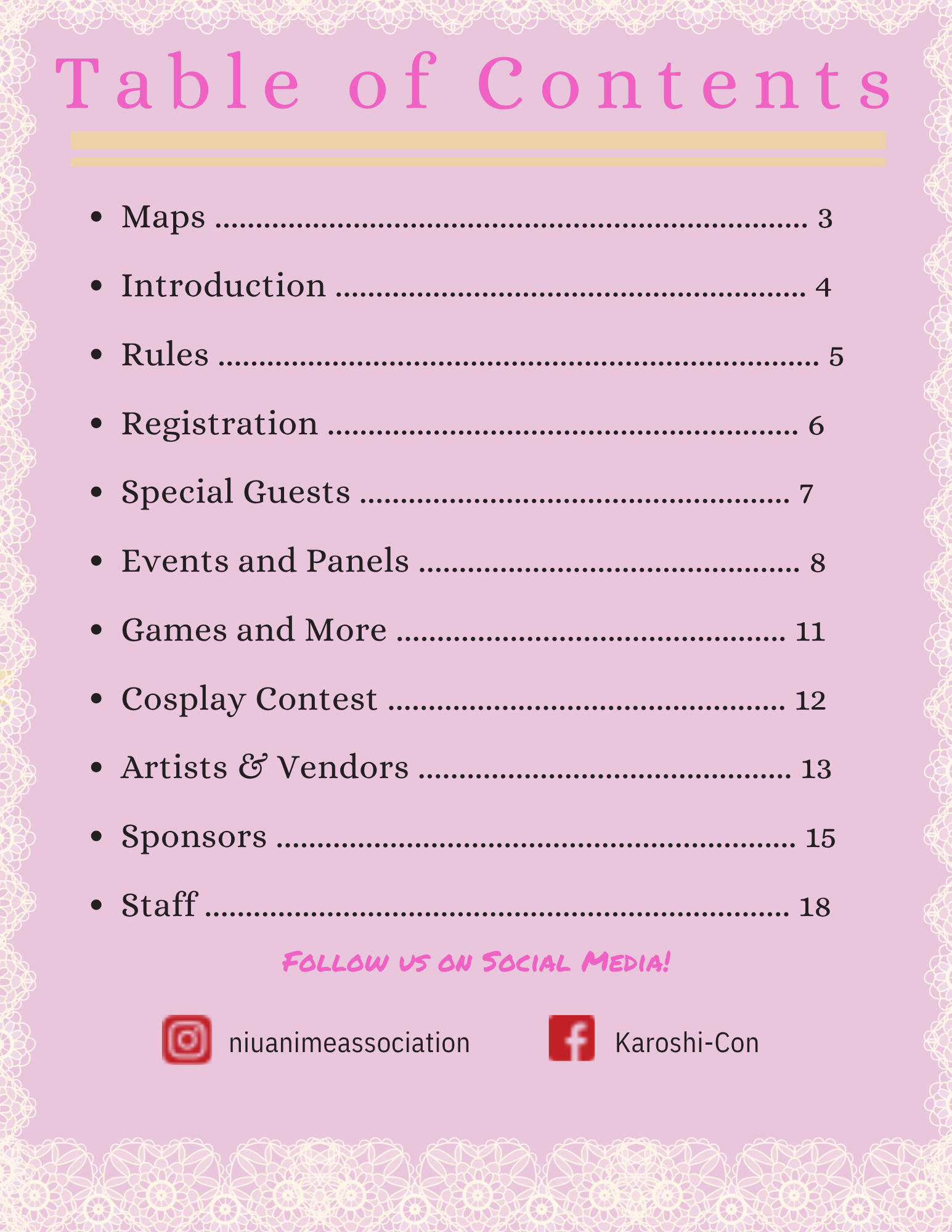 Table Of contents Table Of contents