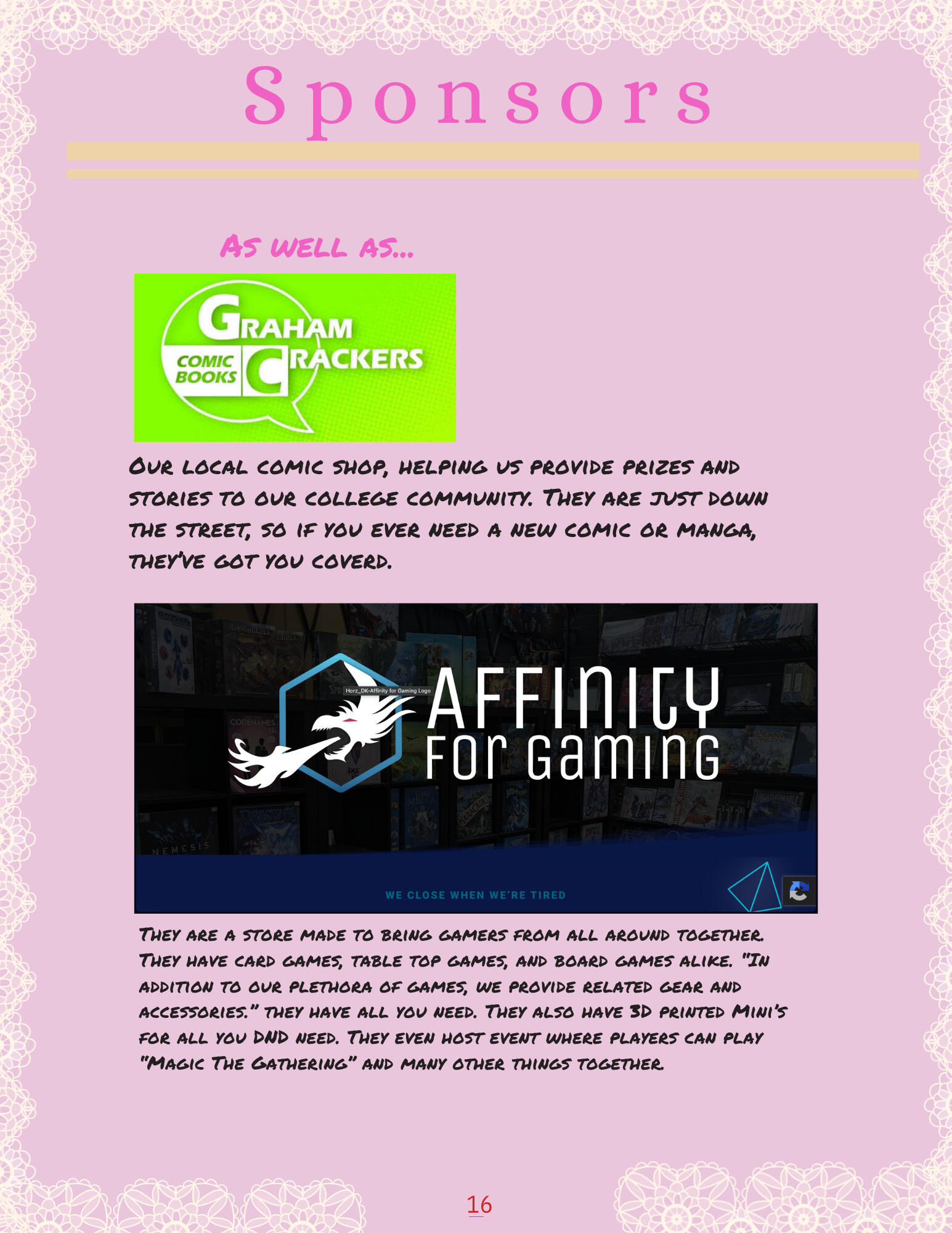Sponsors Pg 2