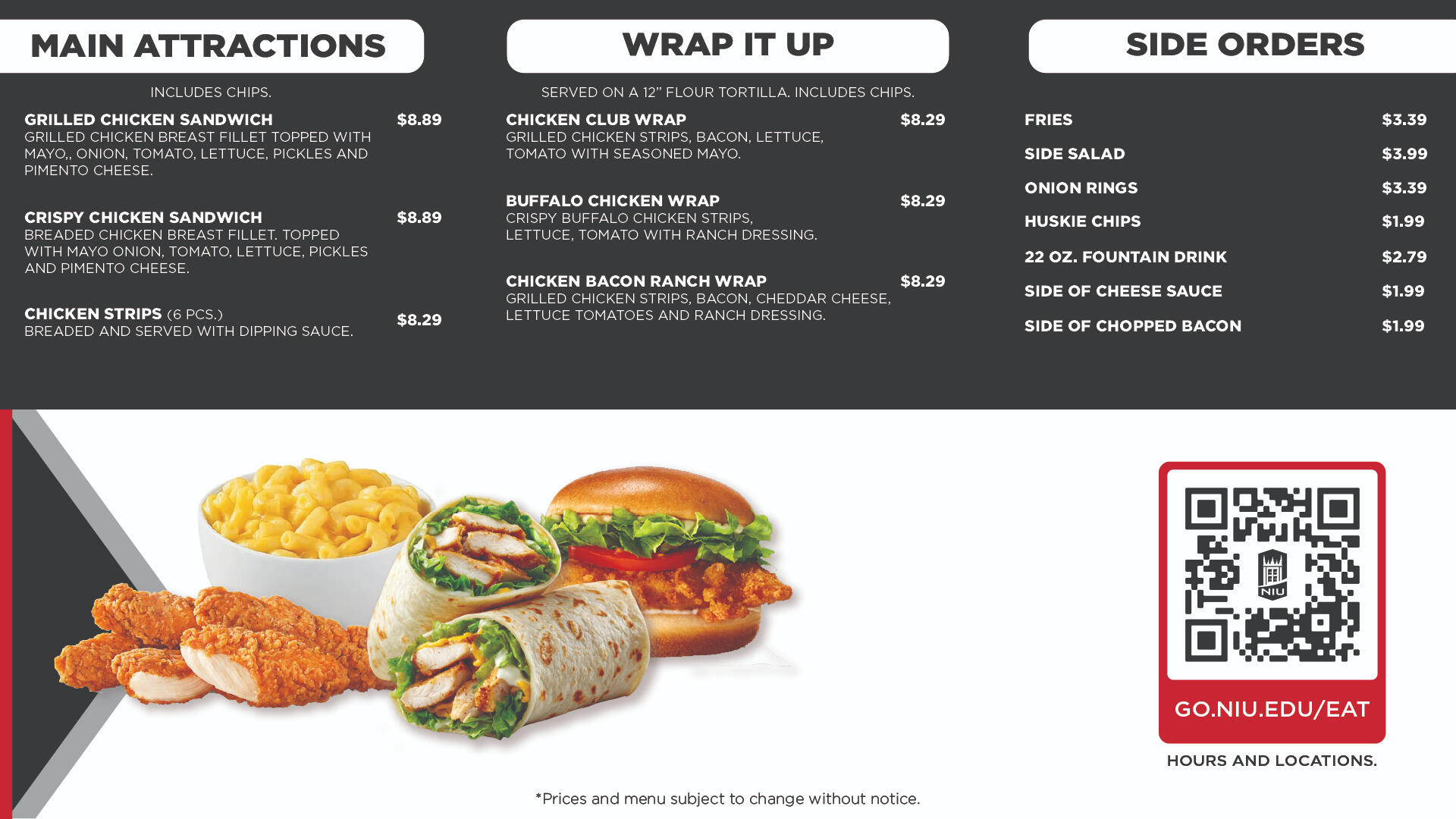 Menu 2 Menu 2