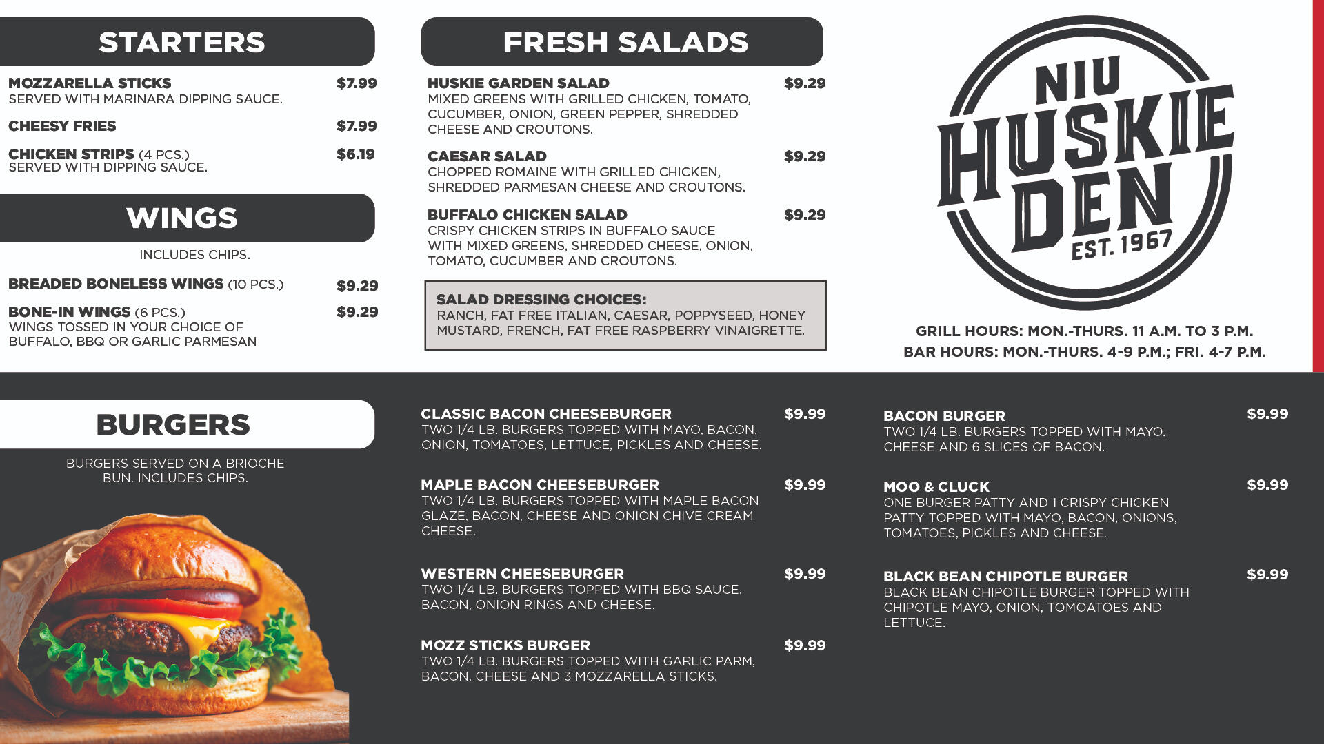 Menu 1 Menu 1